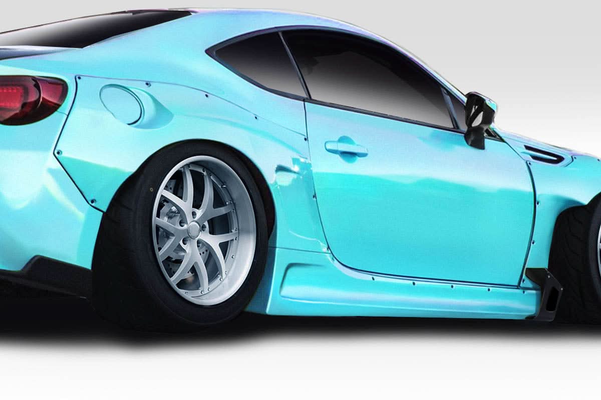 2013-2020 Toyota 86 GT500 V3 Style Wide Body Side Skirts - FRP