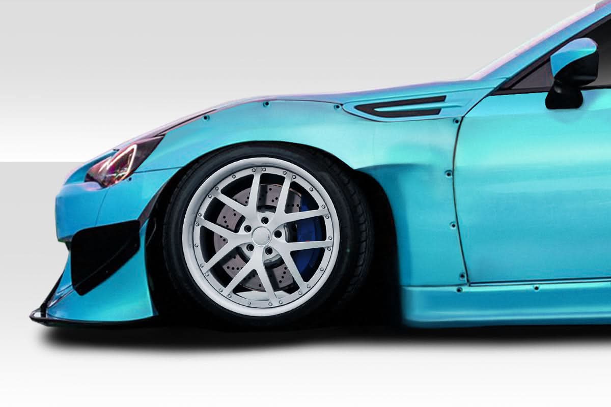 2013-2020 Toyota 86 GT500 V3 Style Wide Body Front Fenders - FRP