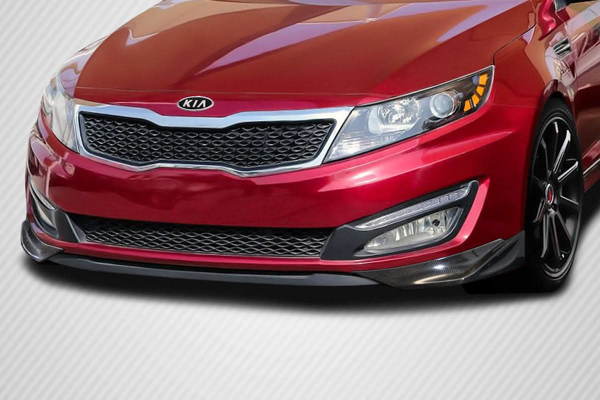 2011-2013 Kia Optima MC Style Front Lip Add Ons - Carbon Fiber