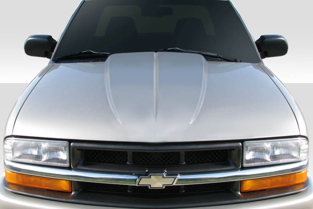 1994-2004 Chevrolet S10 Blazer 3" Cowl Hood - 1 Piece - FRP