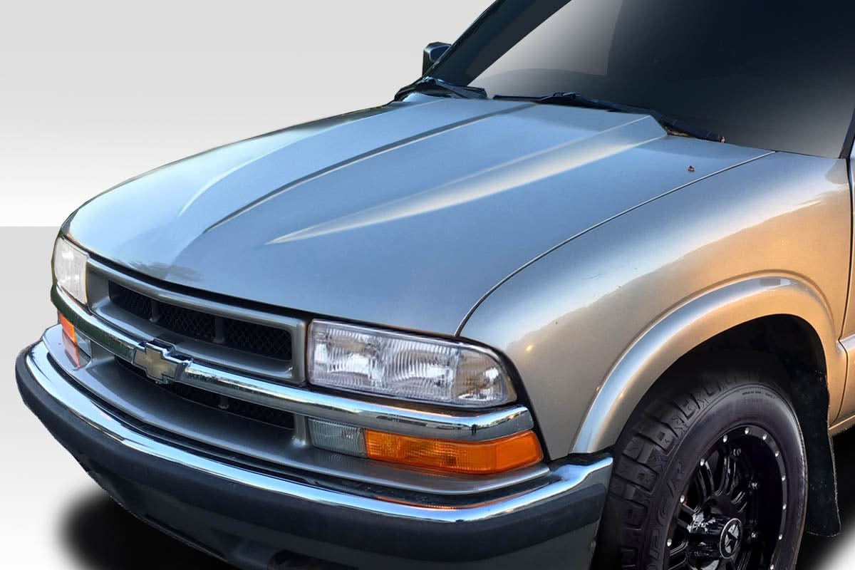 1994-2004 Chevrolet S10 Blazer 3" Cowl Hood - 1 Piece - FRP