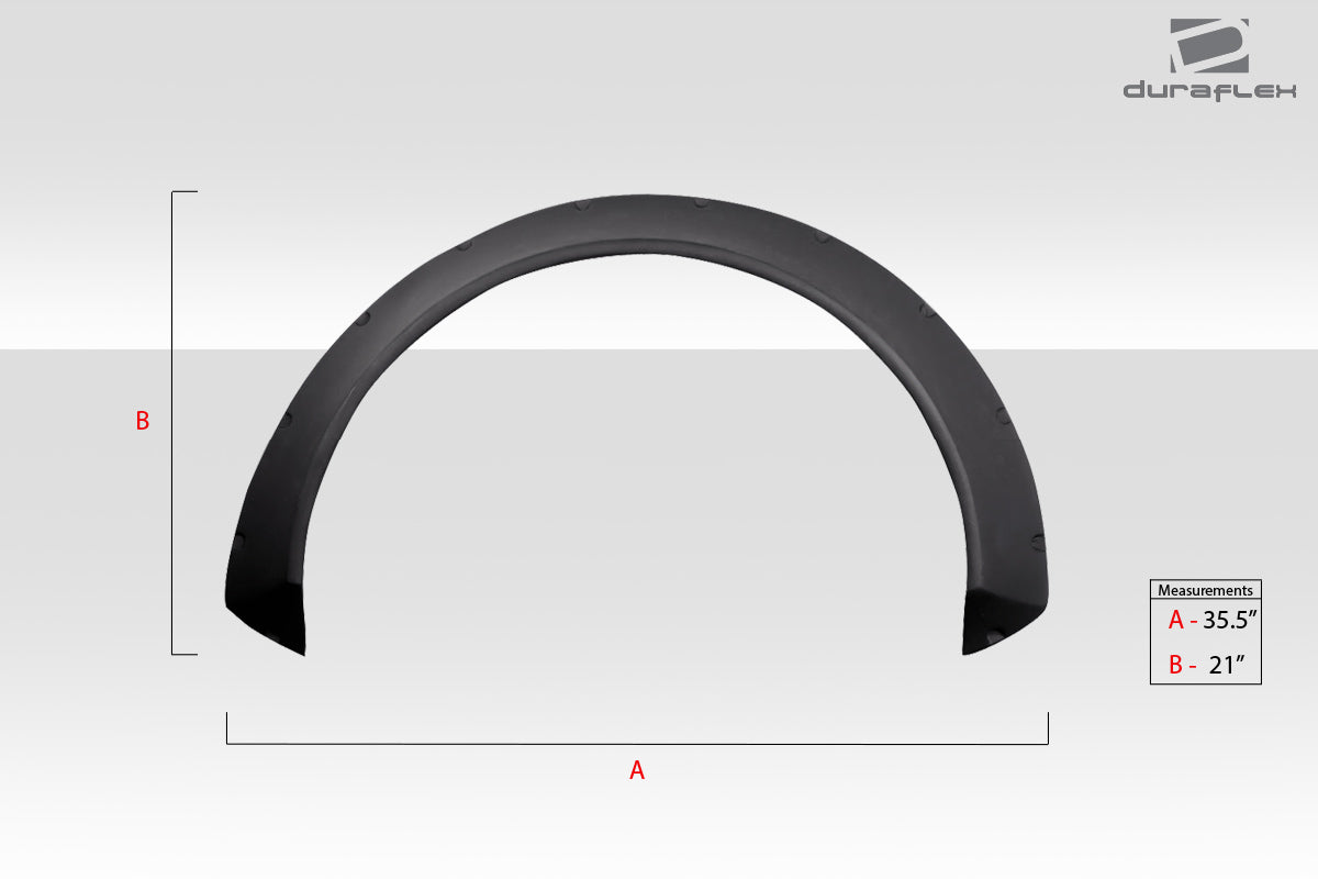 Universal Duraflex Glider V1 2.7" Fender Flares - 2 Piece