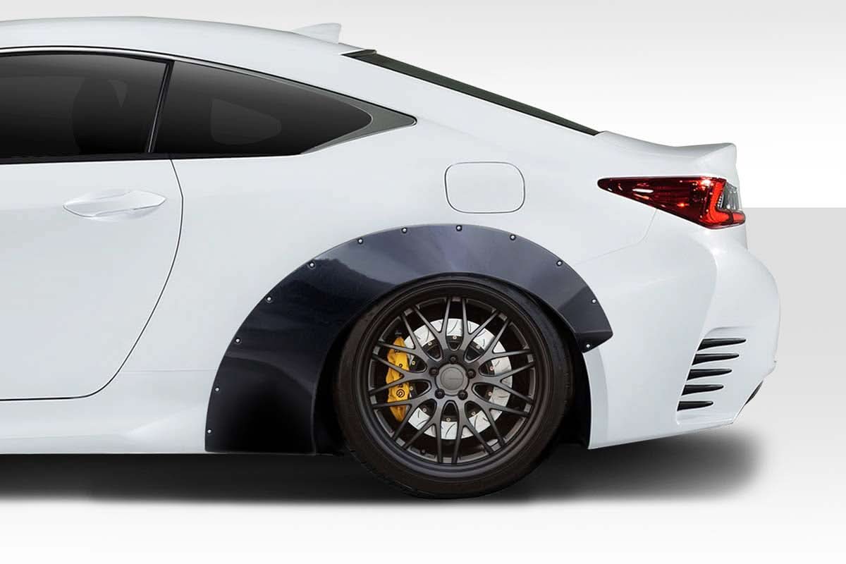Universal Slider V1 Style 2.7" Fender Flares - 2 Piece - FRP