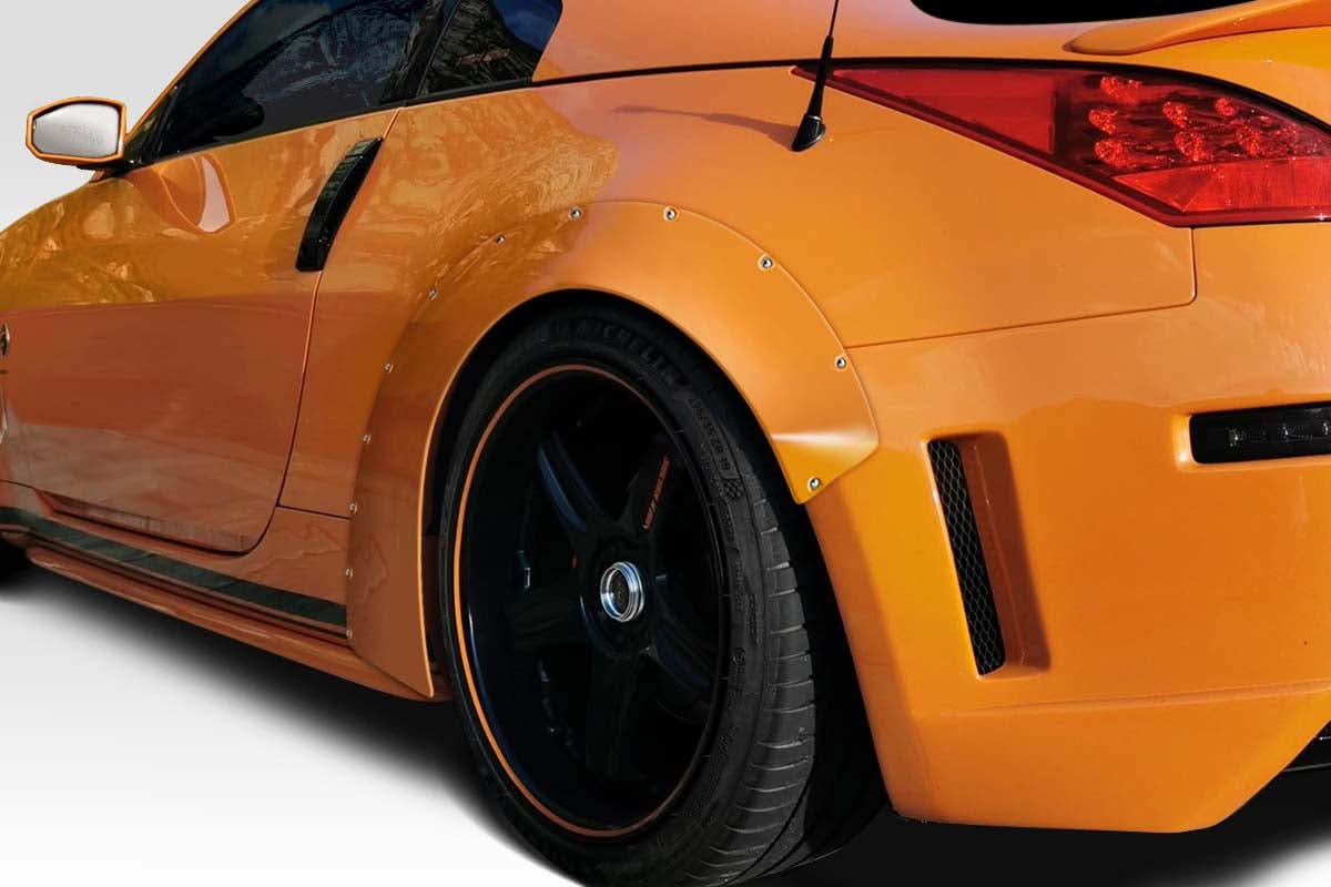 Universal Slider V1 Style 2.7" Fender Flares - 2 Piece - FRP