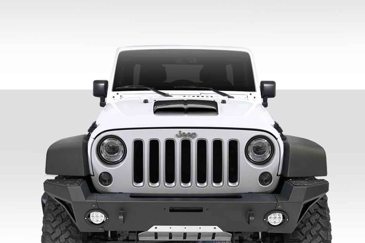 Universal Dual Ram Air Hood Scoop - 1 Piece - FRP