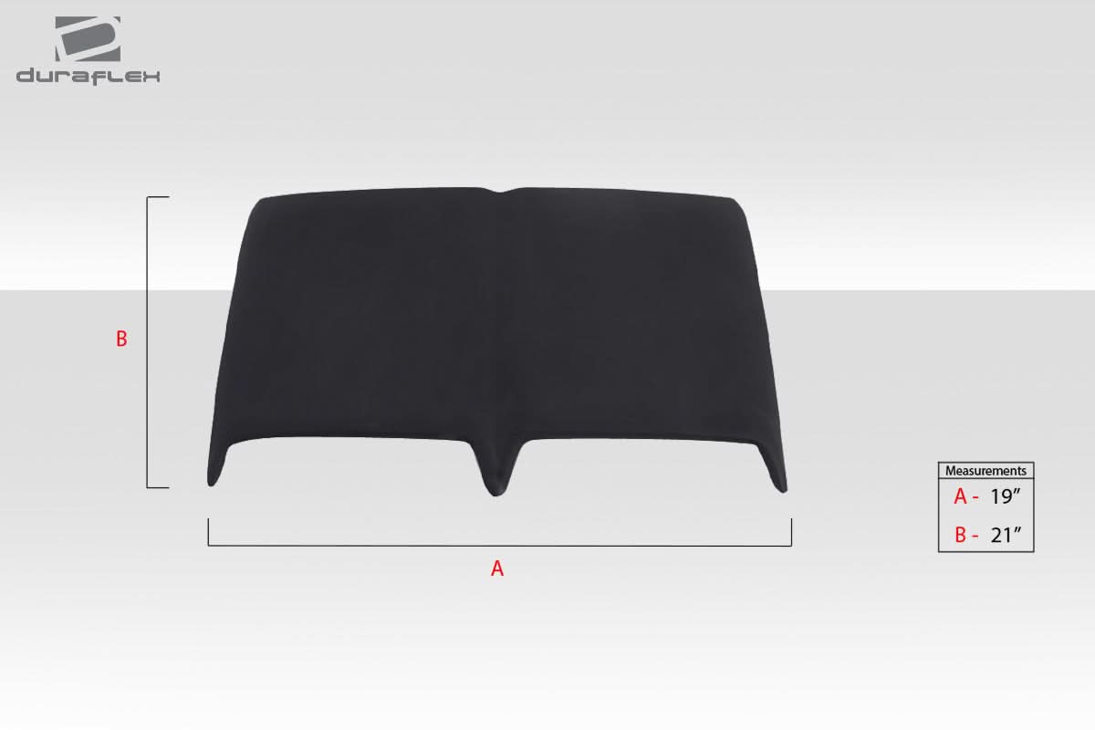 Universal Dual Ram Air Hood Scoop - 1 Piece - FRP