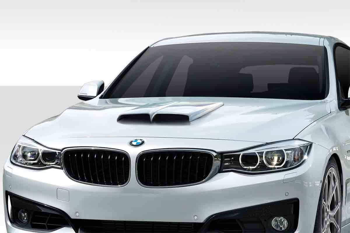Universal Dual Ram Air Hood Scoop - 1 Piece - FRP