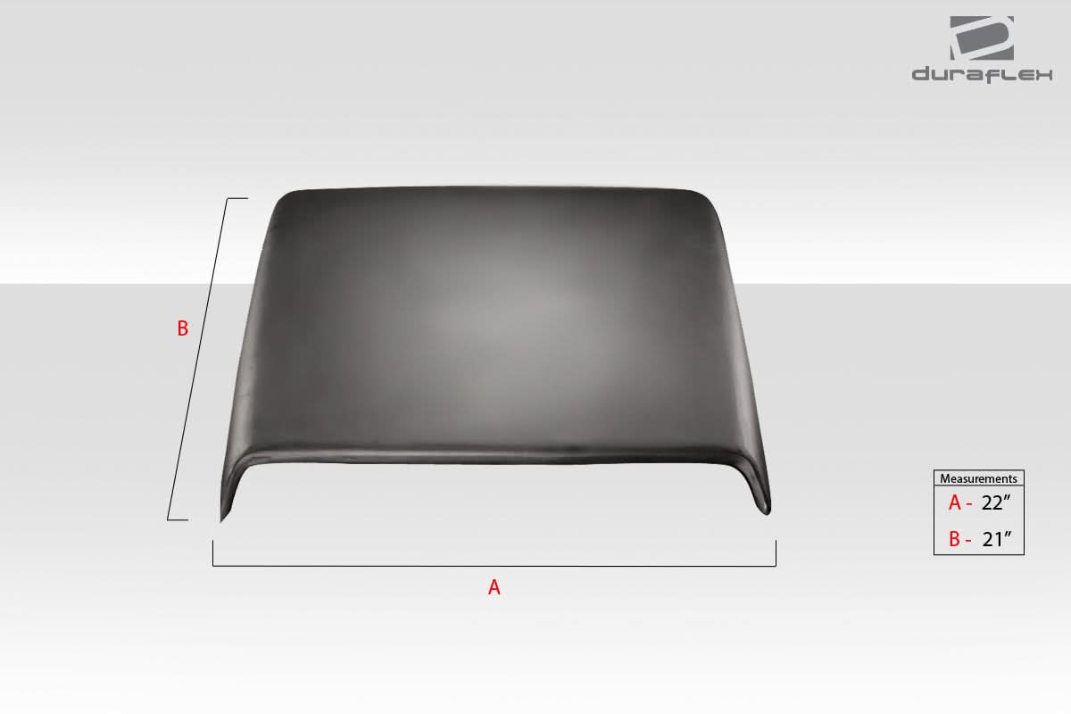 Universal Ram Air Type 8 Style Hood Scoop - FRP