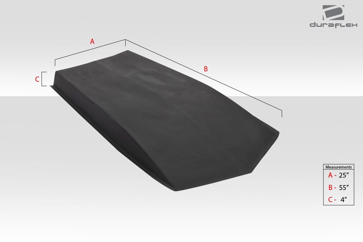 Universal Duraflex 4" Hood Cowl - 1 Piece