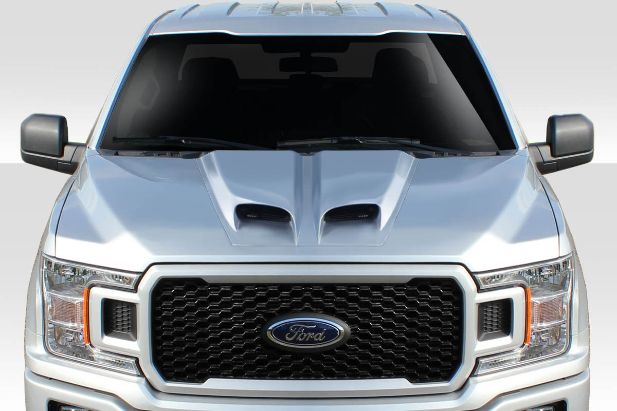 Universal Duraflex Feed Dual Ram Air Hood Scoop - 1 Piece