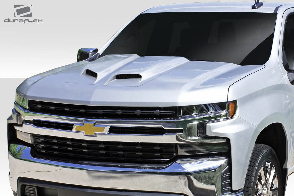 Universal Feed Dual Ram Air Hood Scoop - 1 Piece - FRP