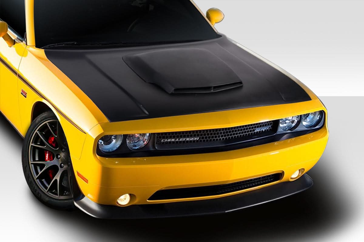 2008-2023 Dodge Challenger TA Look Hood - 1 Piece - FRP