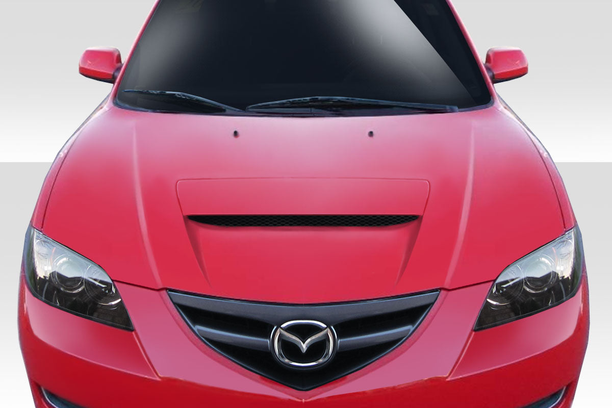 2004-2008 Mazda 3 M-Speed Style Hood - 1 Piece - FRP