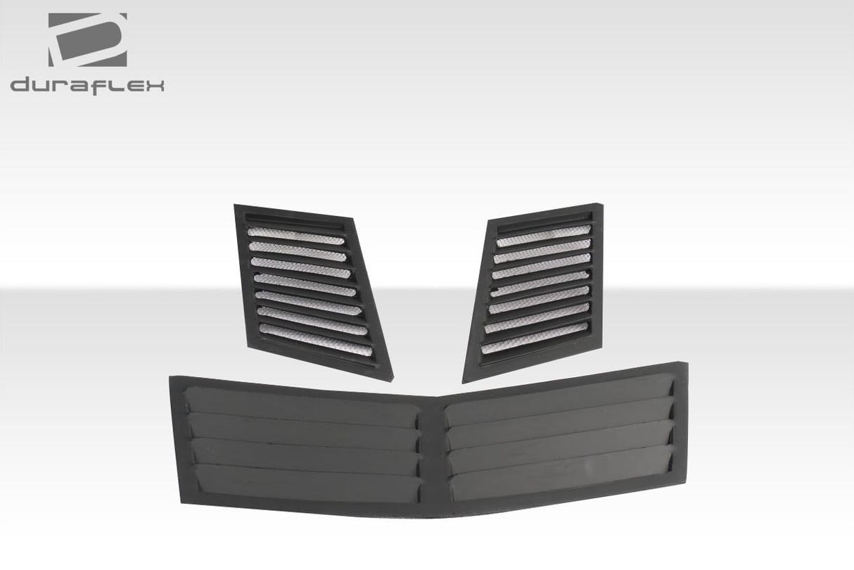 Universal Duraflex Trackstar 1 Hood Vents - 3 Piece
