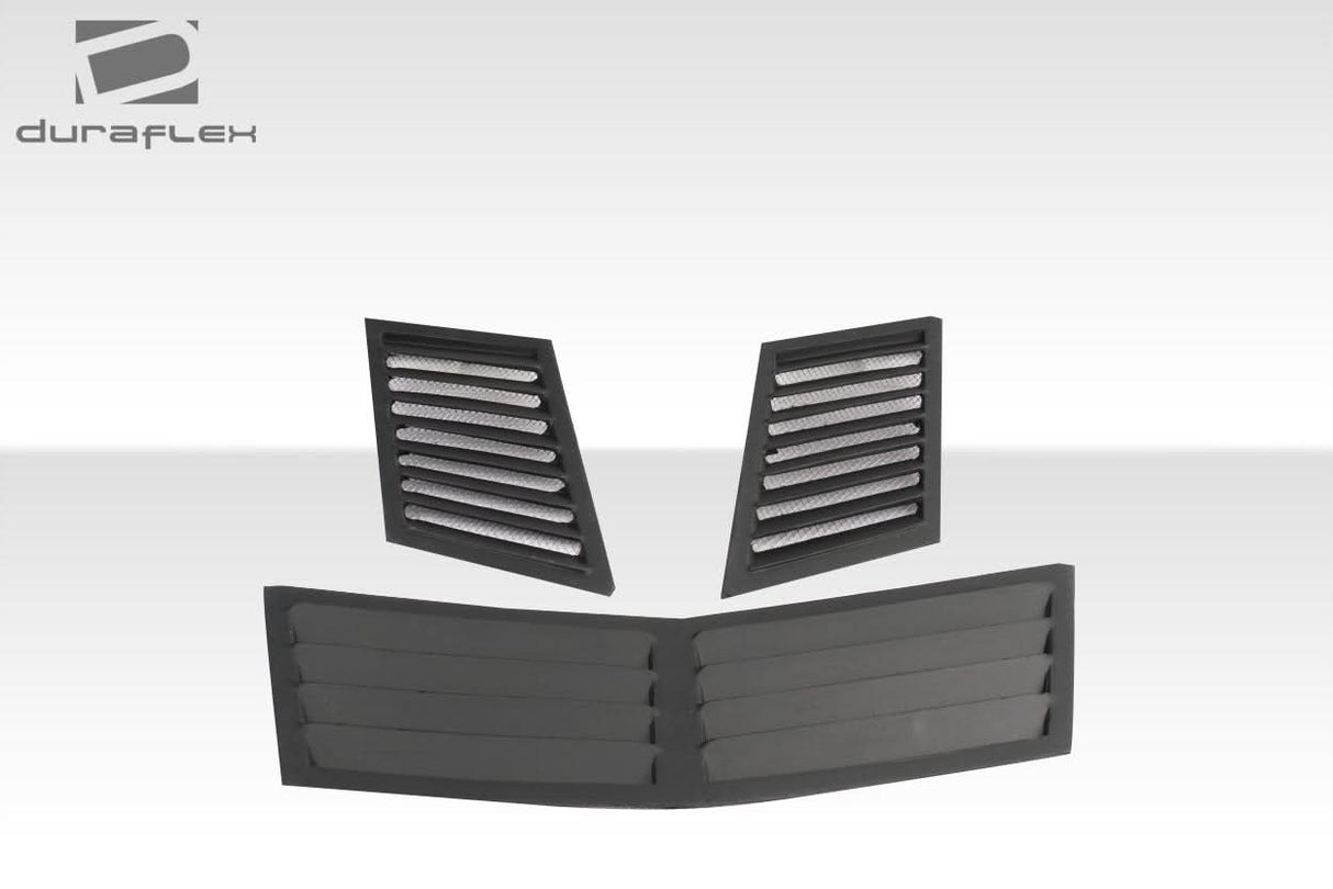Universal Trackstar 1 Style Hood Vents - 3 Piece - FRP