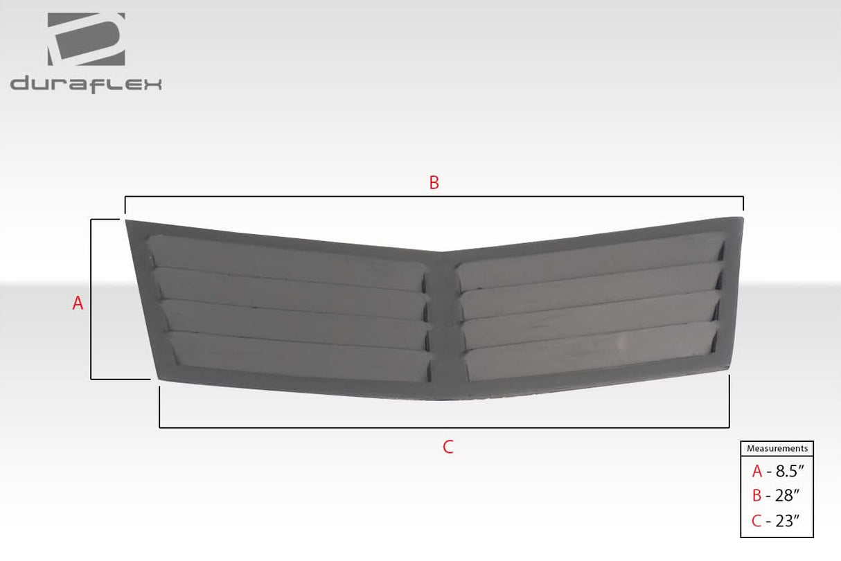 Universal Trackstar 1 Style Hood Vents - 3 Piece - FRP