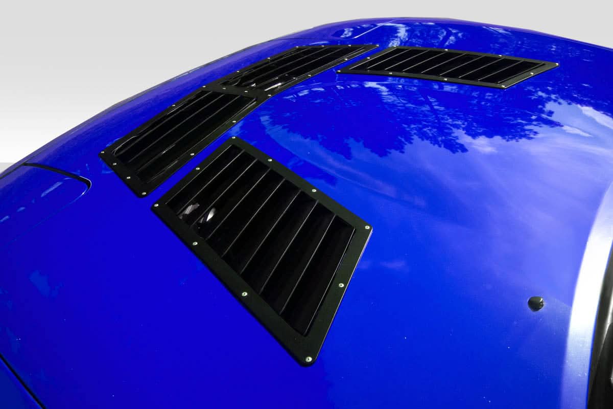 Universal Trackstar 1 Style Hood Vents - 3 Piece - FRP