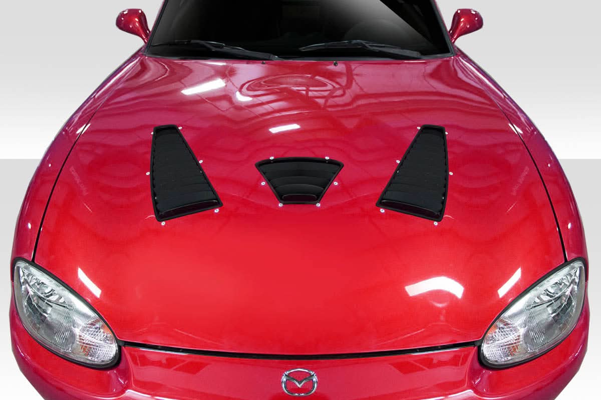 Universal Trackstar 3 Style Hood Vents - 3 Piece - FRP