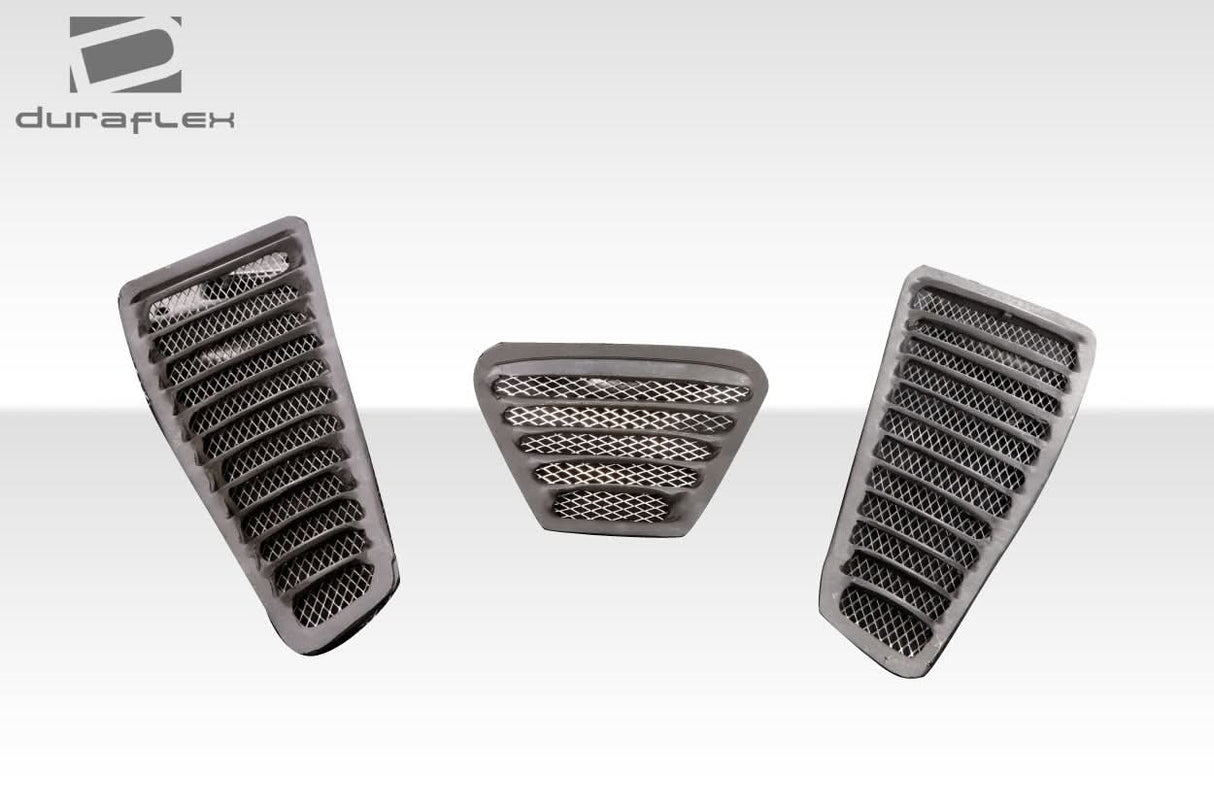 Universal Trackstar 3 Style Hood Vents - 3 Piece - FRP