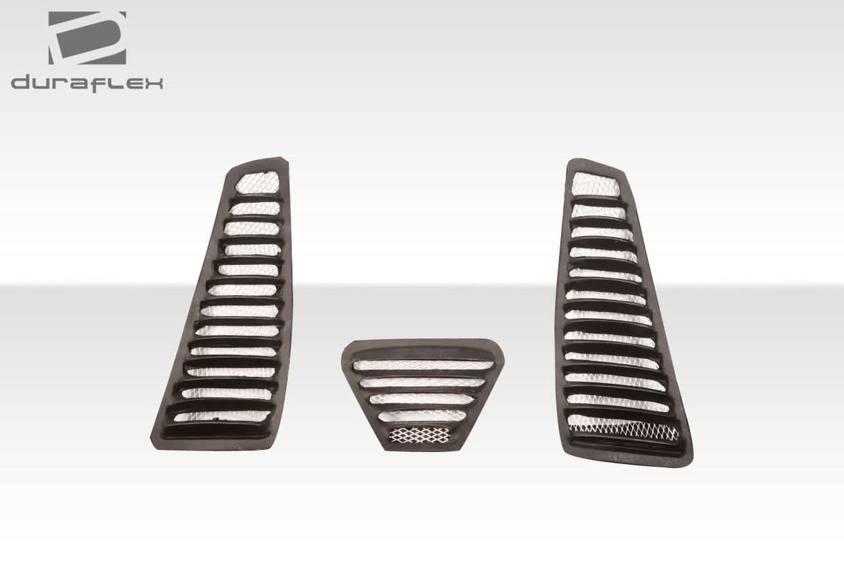 Universal Trackstar 3 Style Hood Vents - 3 Piece - FRP