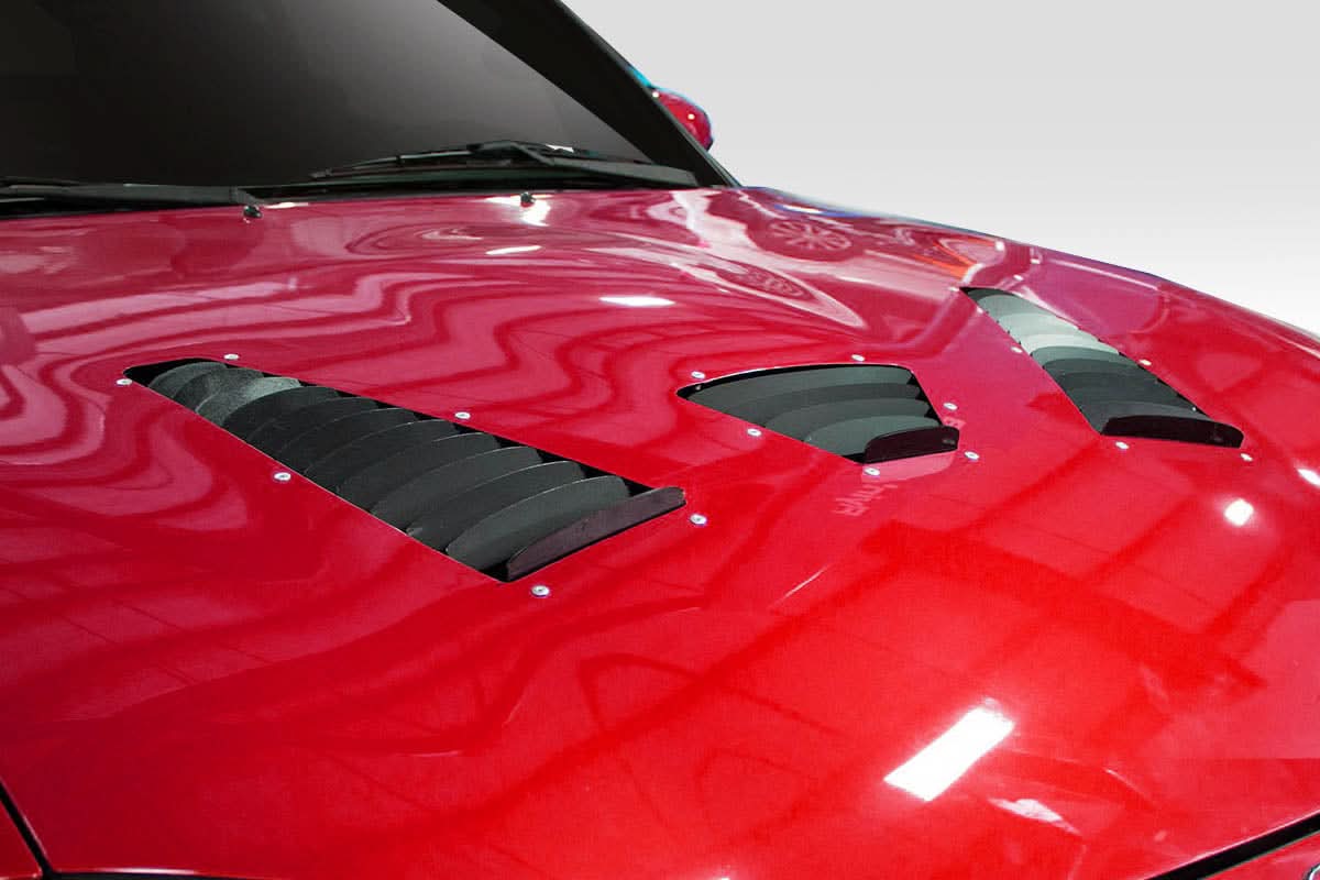Universal Trackstar 3 Style Hood Vents - 3 Piece - FRP