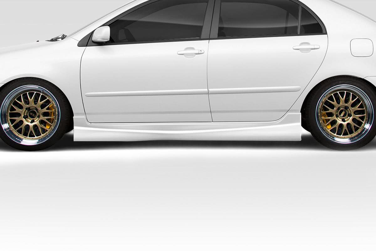 2003-2008 Toyota Corolla Target Style Side Skirts - 2 Piece - FRP