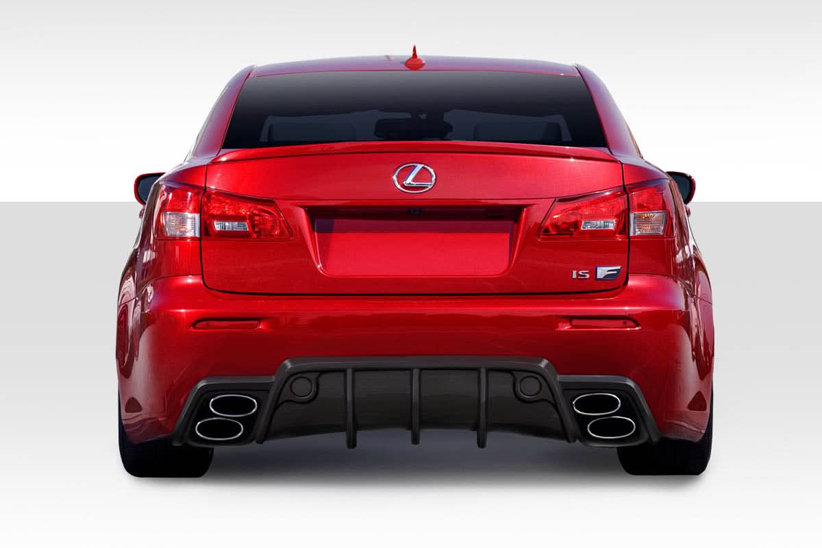 2008-2014 Lexus IS-F W-1 Style Rear Bumper - 1 Piece - FRP