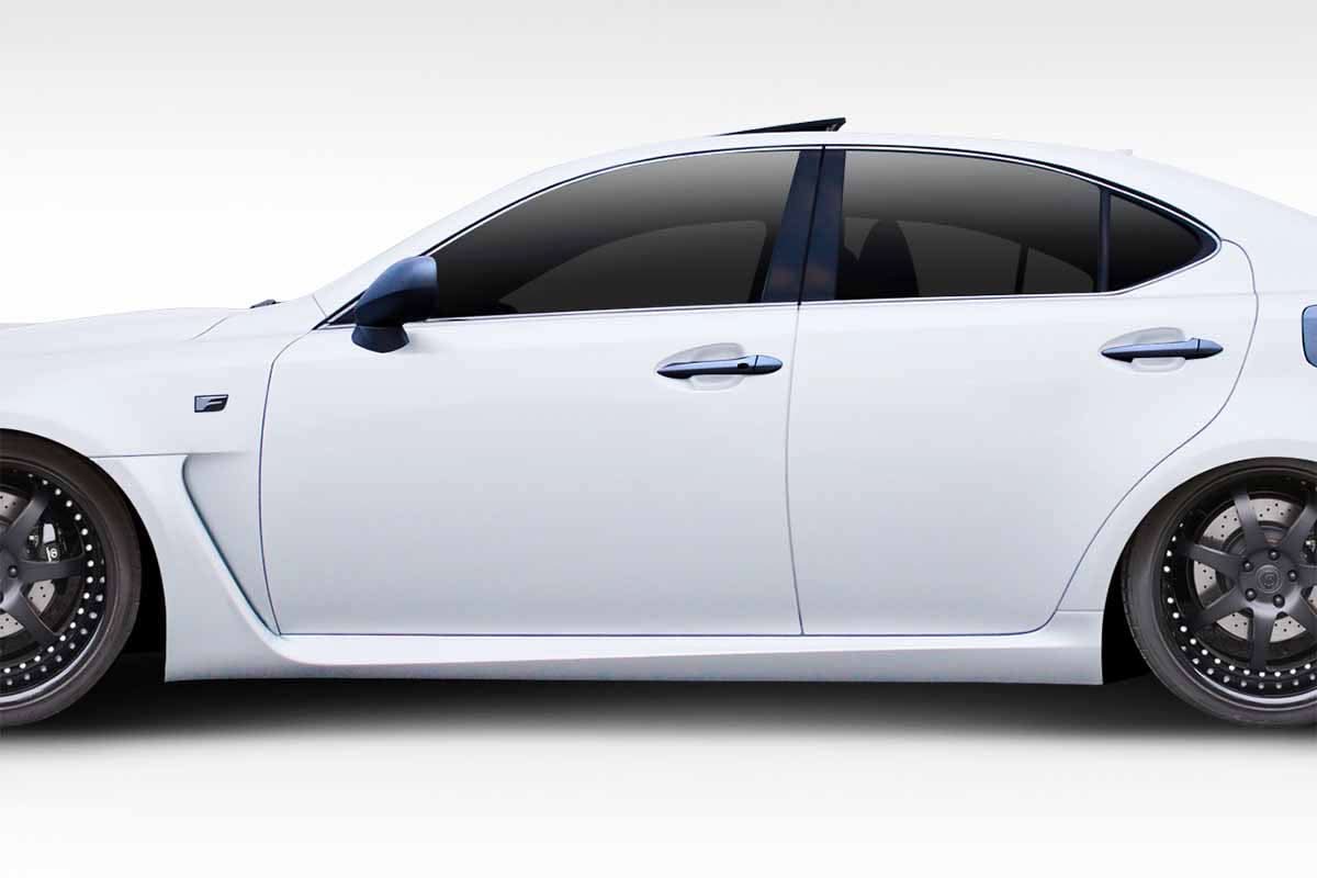 2008-2014 Lexus IS-F W-1 Style Side Skirts Rocker Panels - FRP