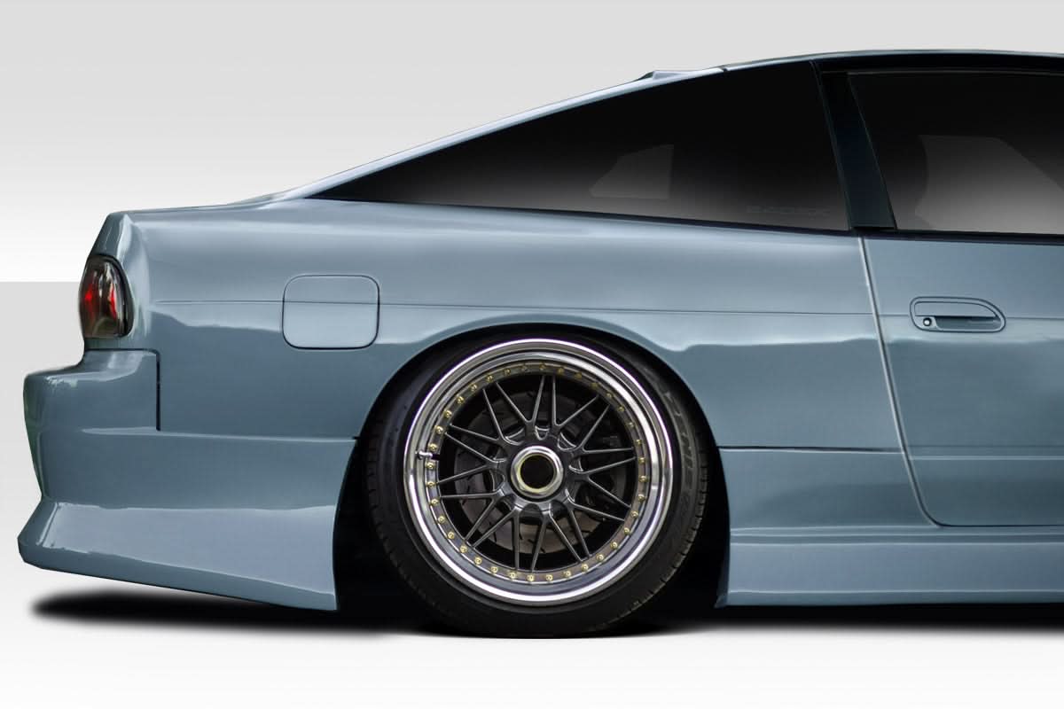 1989-1994 Nissan 240SX S13 HB B Sport Style Wide Body 70MM Rear Fender Flares - FRP