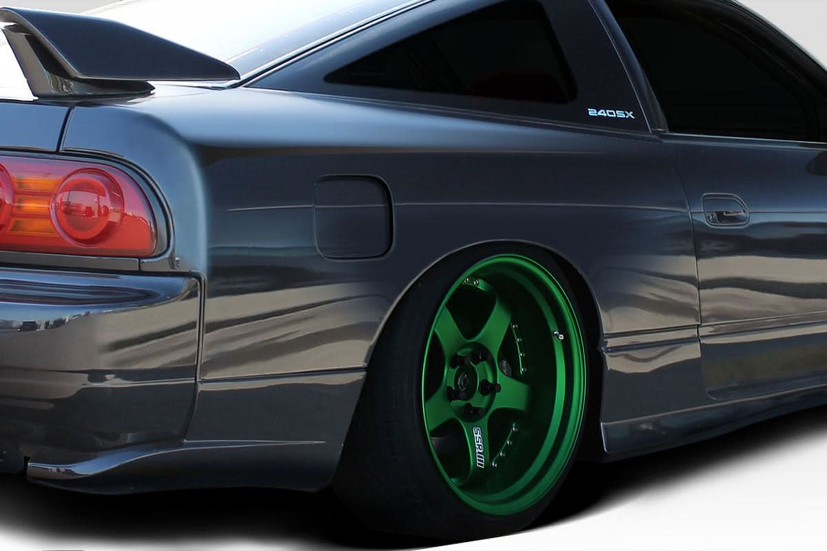 1989-1994 Nissan 240SX S13 HB B Sport Style Wide Body 70MM Rear Fender Flares - FRP