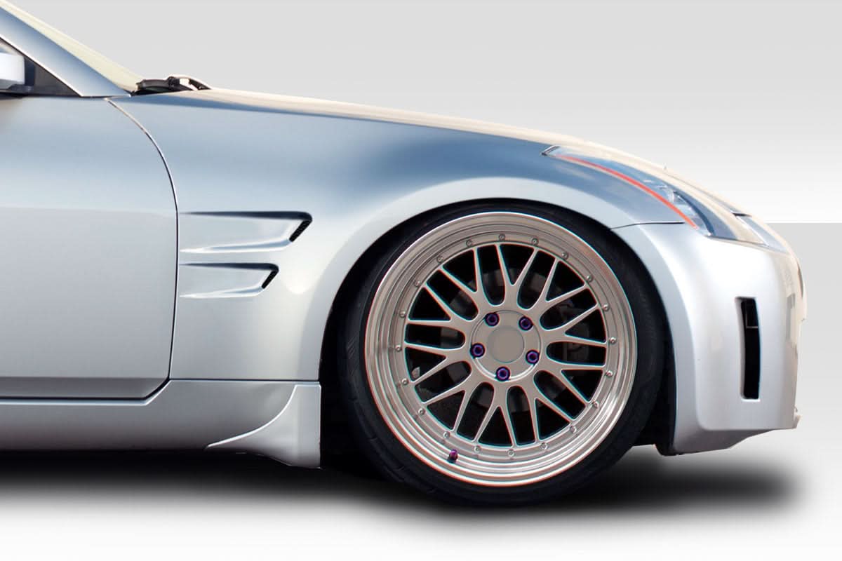 2003-2008 Nissan 350Z D-Sport Style Wide Body Front Fenders - FRP