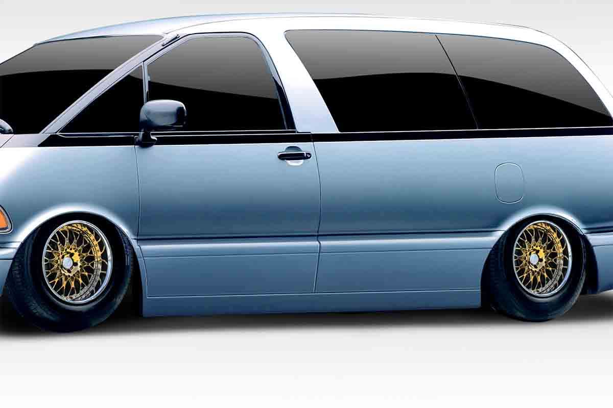 1991-1997 Toyota Previa FAB Style Side Skirts Rocker Panels - FRP