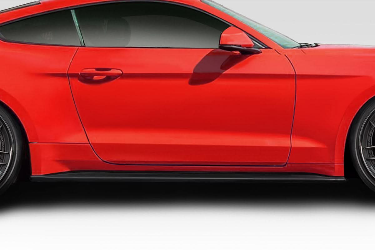 2015-2023 Ford Mustang KT Style Side Skirt Rocker Panels - 2 Piece - FRP