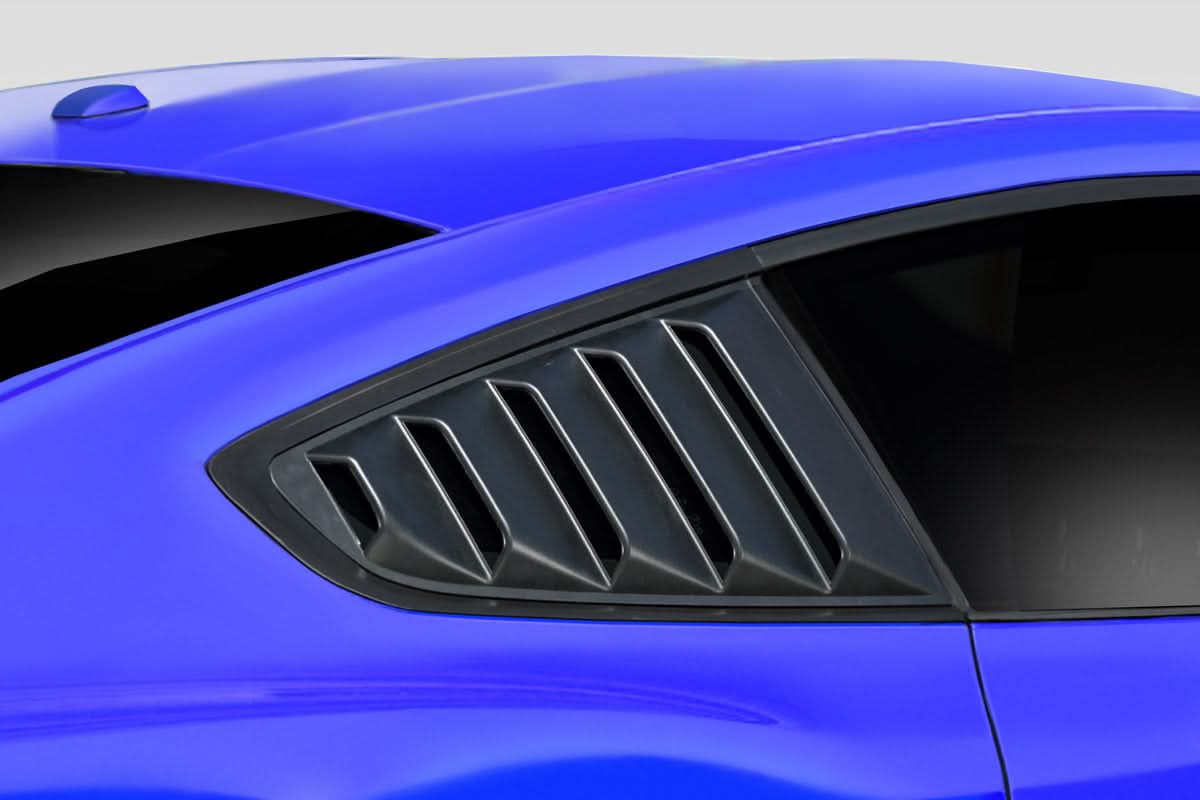 2015-2023 Ford Mustang KT Style Window Scoops - 2 Piece - FRP