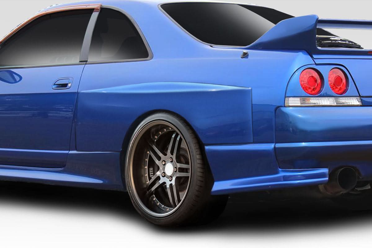 1995-1998 Nissan Skyline R33 LDE Style Wide Body Rear Fender Flares - FRP