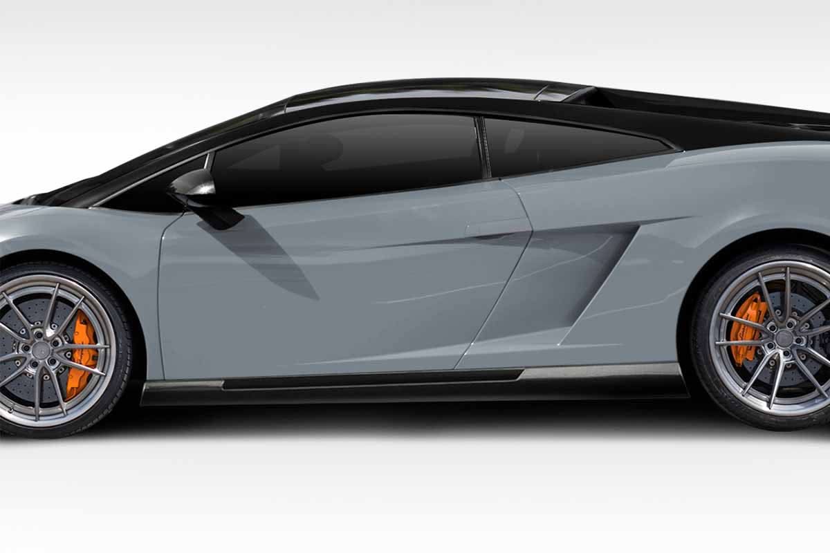 2004-2013 Lamborghini Gallardo HMS Style Side Skirts - 2 Piece - FRP