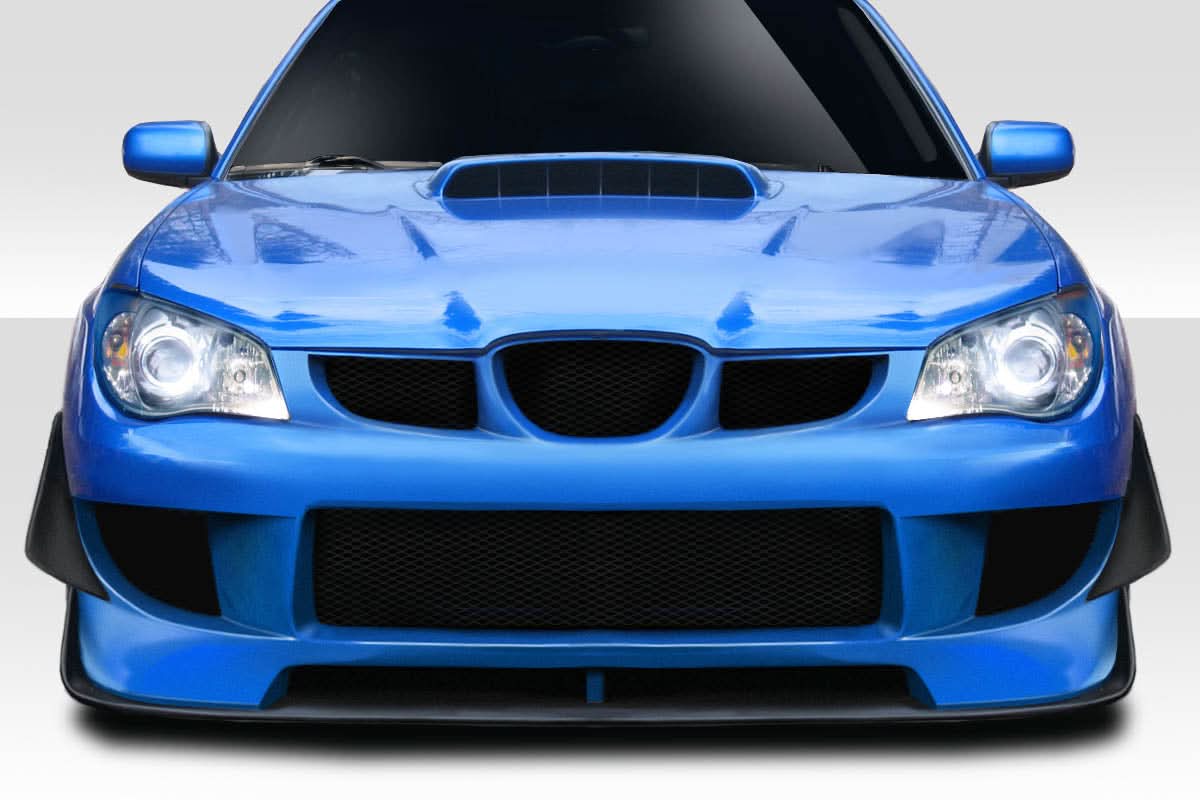 2006-2007 Subaru Impreza WRX STI M-1 Sport Style Front Bumper Cover - 4 Piece - FRP