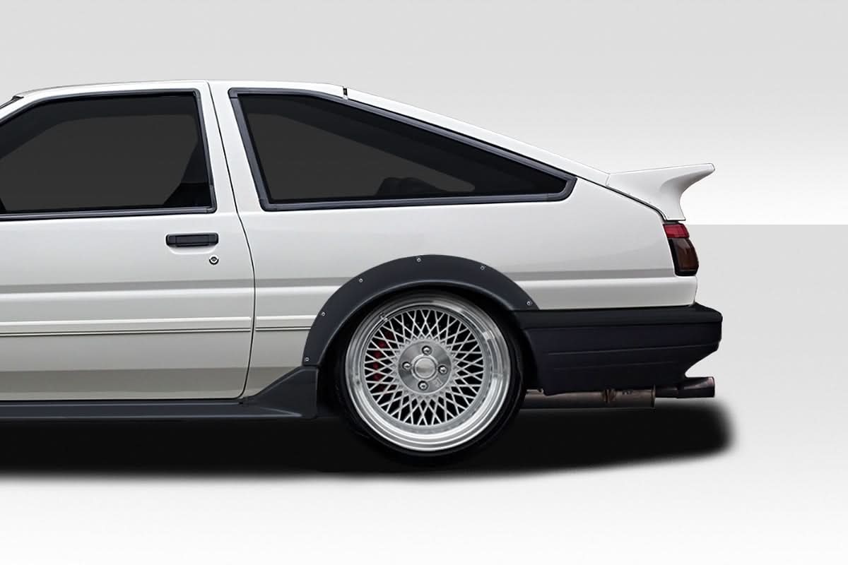 1984-1987 Toyota Corolla O-Style Wide Body Rear Fenders - FRP