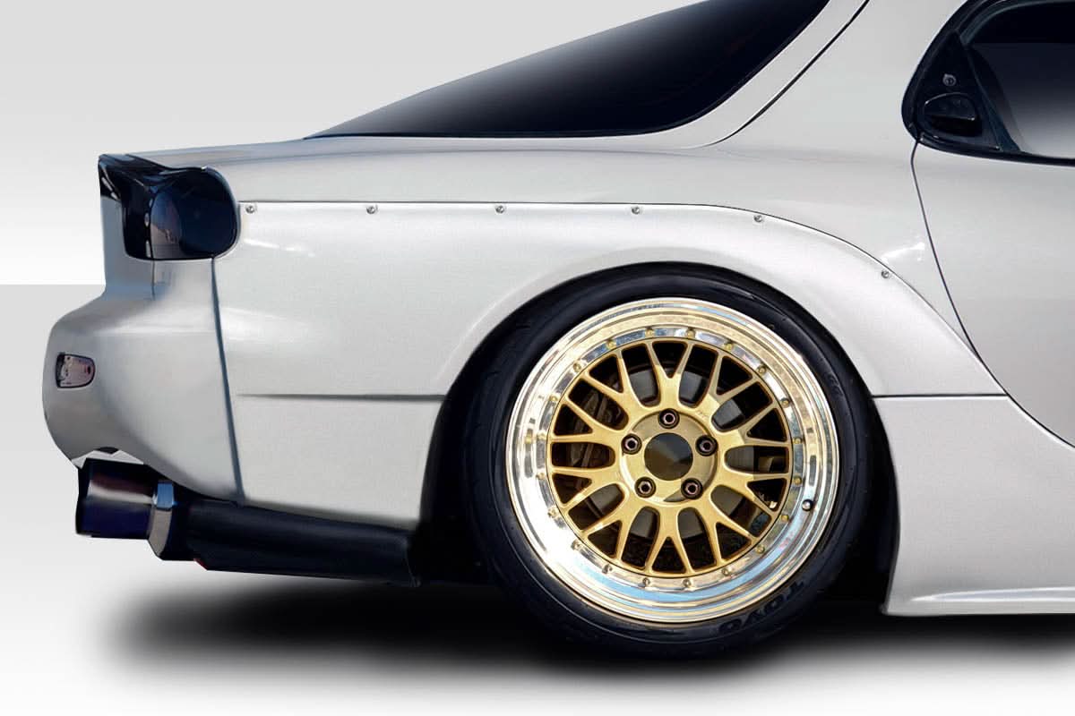 1993-1997 Mazda RX-7 RE GT Style Wide Body Rear Fender Flares - FRP