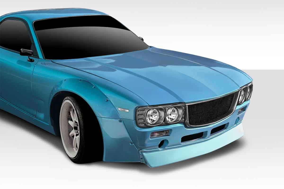 1993-1997 Mazda RX-7 TKO RBS V2 Style Wide Body Hood - FRP