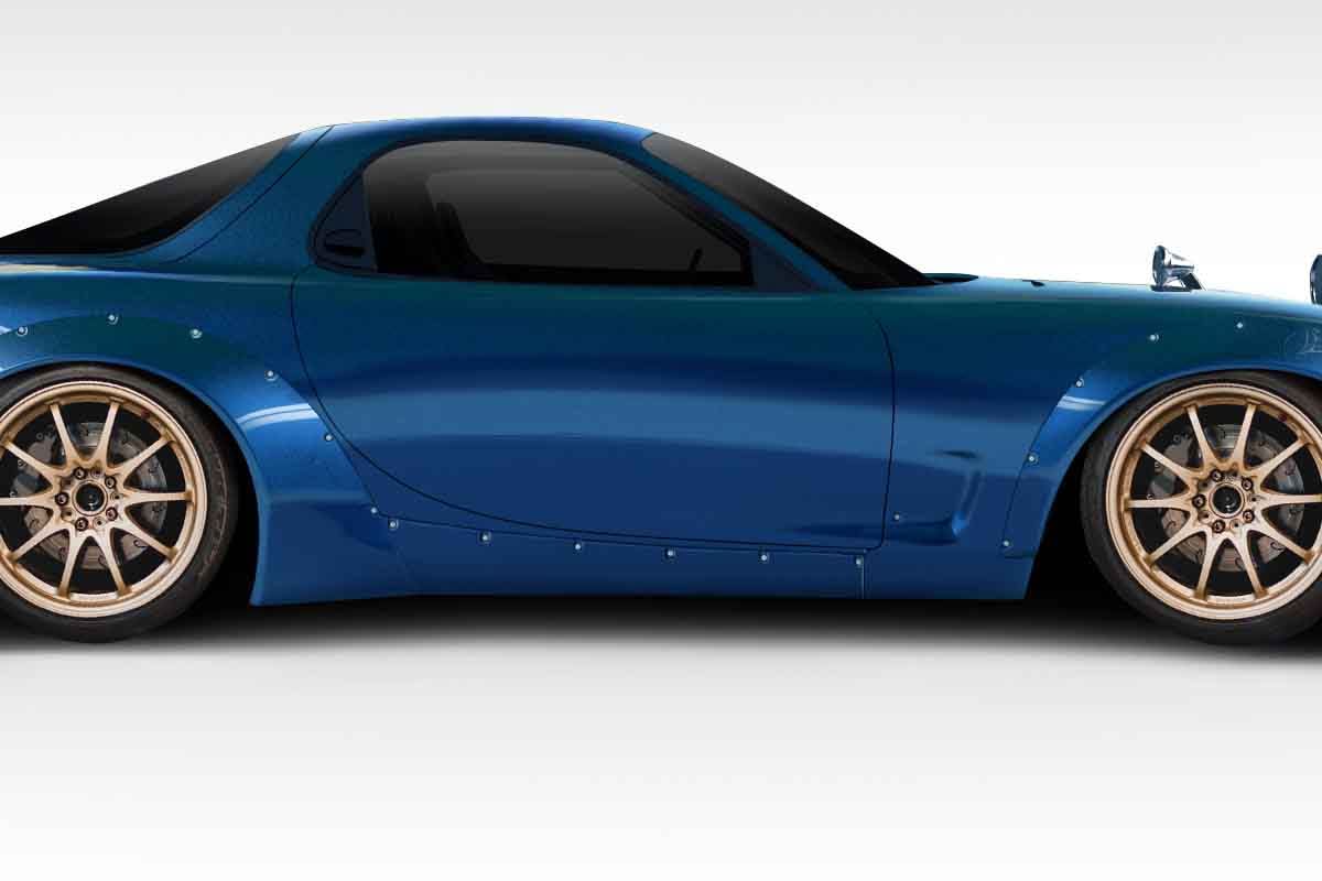 1993-1997 Mazda RX-7 TKO Boss Style Wide Body Side Skirts - FRP