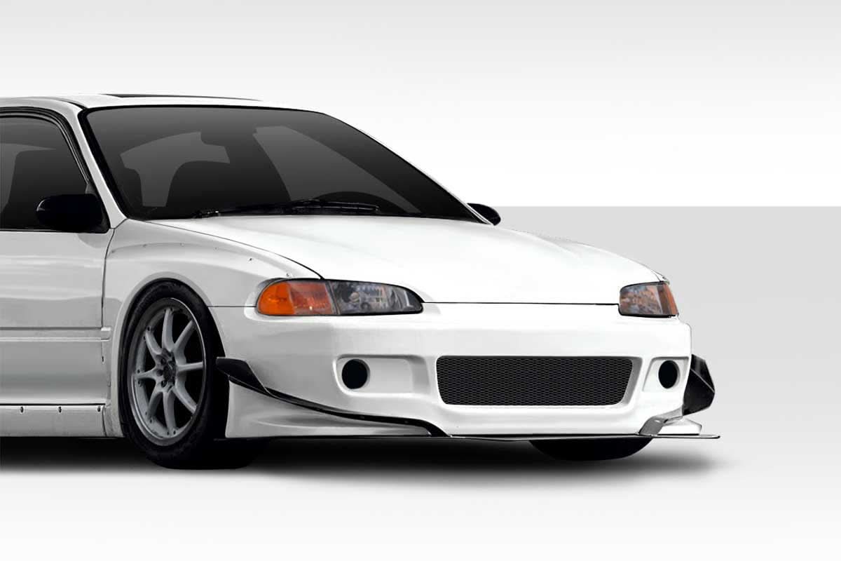 1992-1995 Honda Civic TKO RBS Style Wide Body Front Canards - 2 Piece - FRP