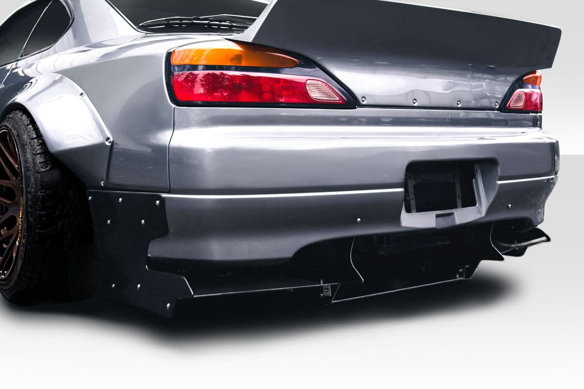 1999-2002 Nissan Silvia S15 TKO RBS Wide Body Look Rear Diffuser - 7 Piece - FRP