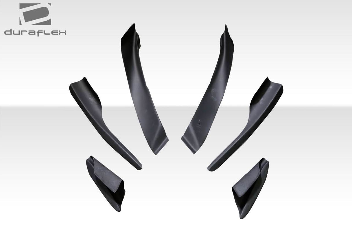 2013-2020 Toyota 86 GT500 V2 Style Canards - 6 Piece - FRP