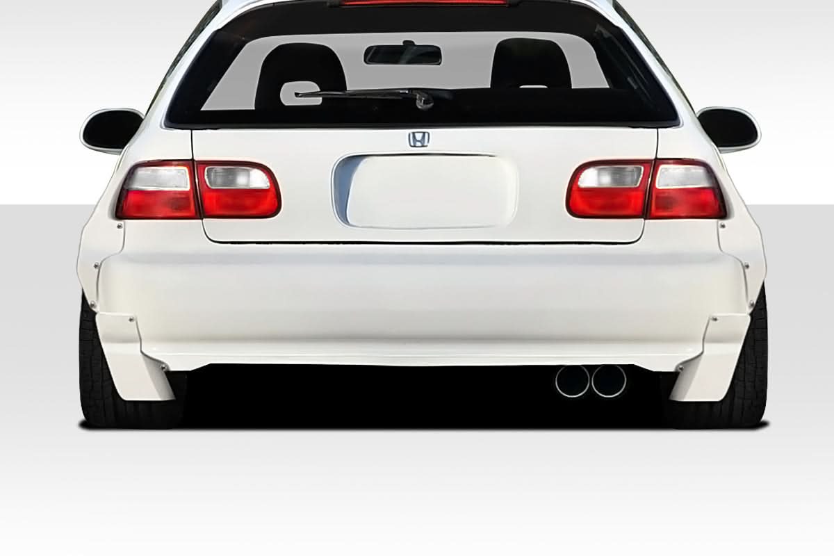 1992-1995 Honda Civic TKO RBS Style Wide Body Rear Bumper Add-Ons - FRP