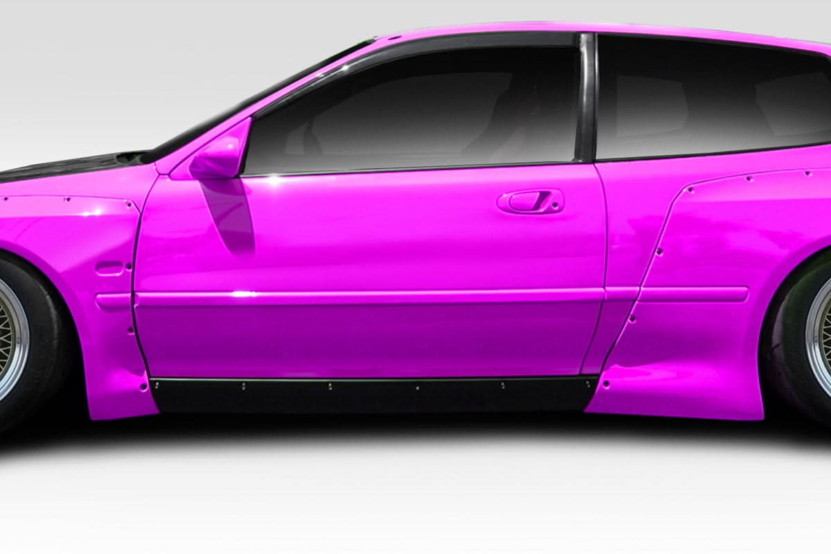 1992-1995 Honda Civic TKO RBS Style Wide Body Side Skirts - FRP