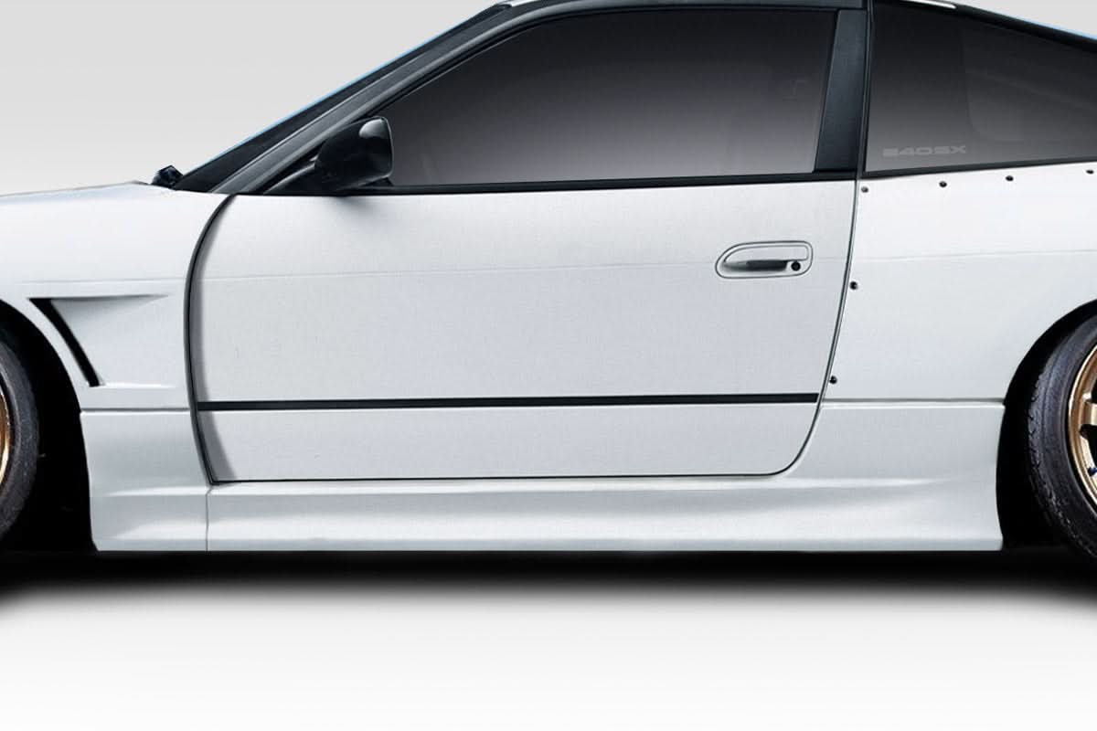 1989-1994 Nissan 240SX V Speed Style Wide Body Side Skirts - FRP