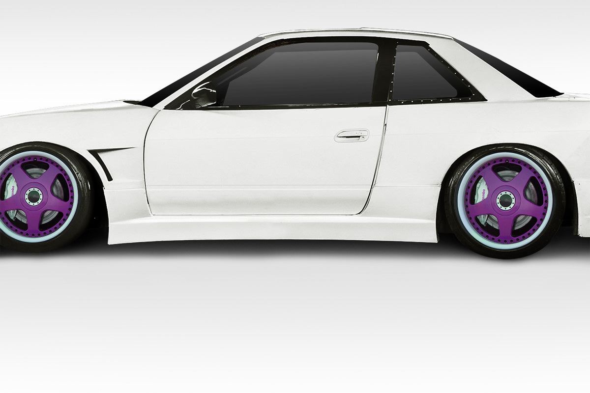 1989-1994 Nissan 240SX WX9 Style Side Skirts - 2 Piece - FRP