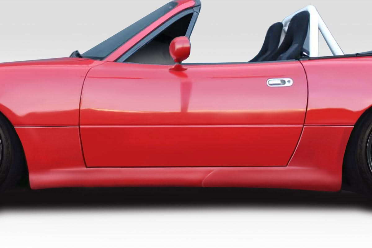 1990-1997 Mazda Miata Works Style Side Skirts Rocker Panels - FRP