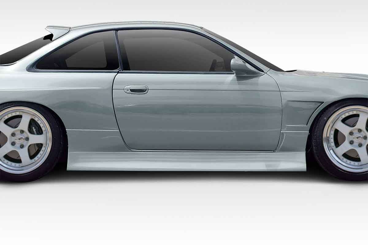1995-1998 Nissan 240SX Type U V2 Style Side Skirts - 2 Piece - FRP